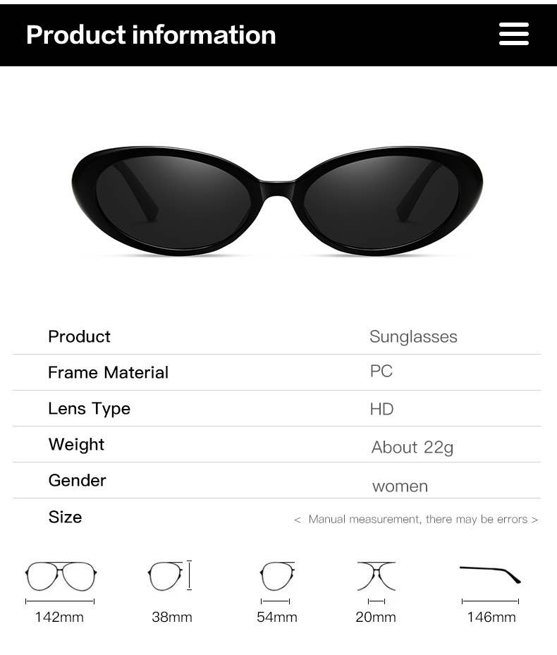 Little Trendy - Wholesale Sunglasses - Unisex - Retro Oval Classic Sunglasses For Men Women Driving glasses1