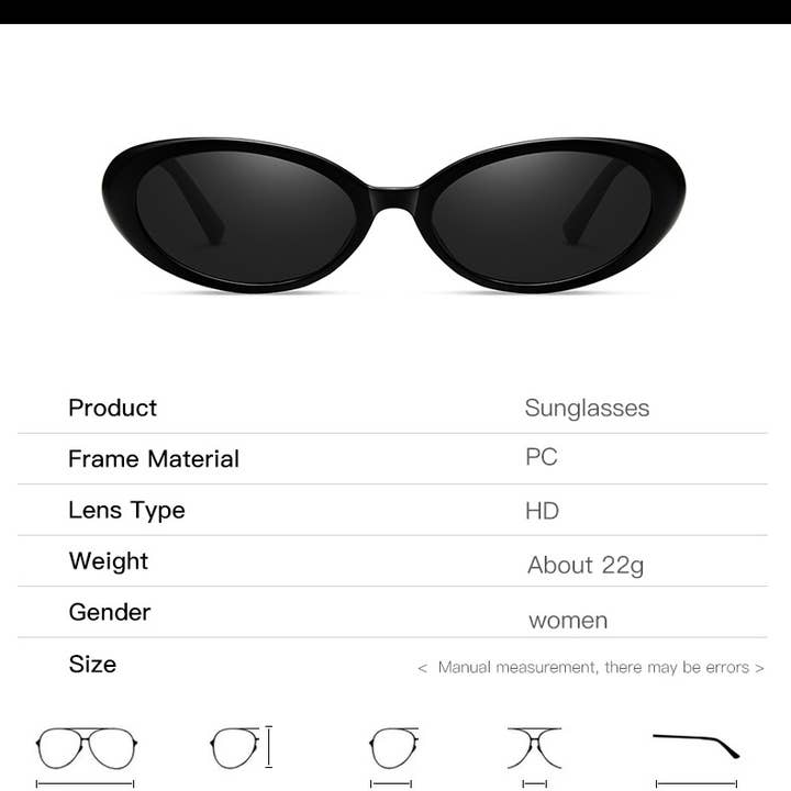 Little Trendy - Wholesale Sunglasses - Unisex - Retro Oval Classic Sunglasses For Men Women Driving glasses1
