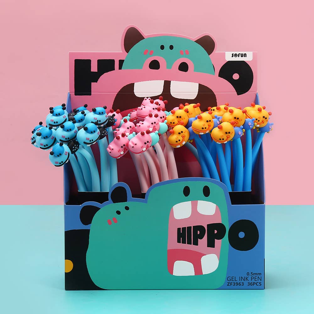 BCmini - Wholesale Pen - 22677 HIPPO WIGGLE GEL PEN-3611