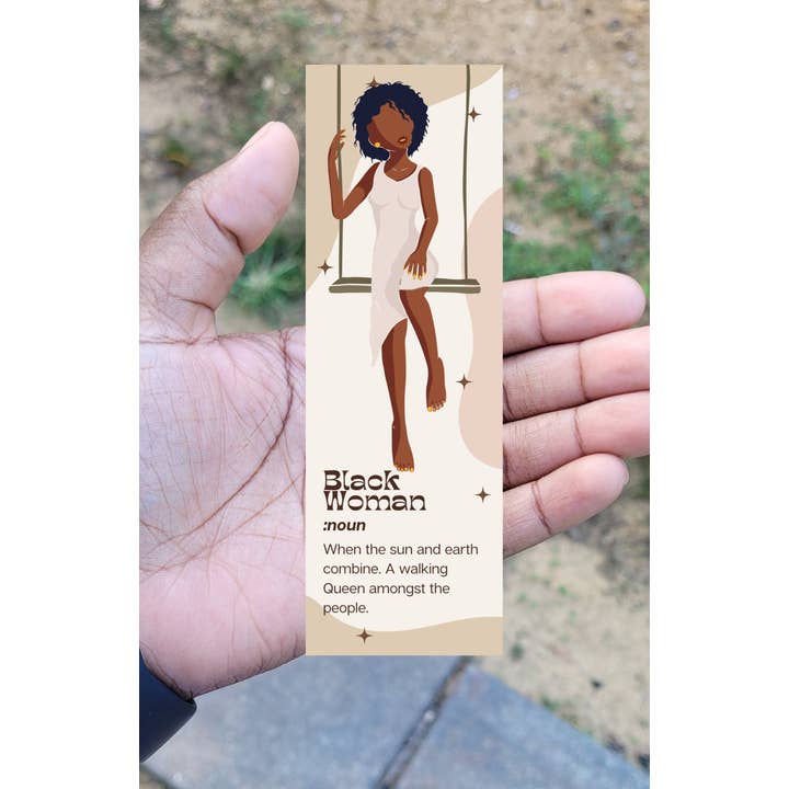 Definition of a Black Woman Bookmark for wholesale by Self Care Tribe