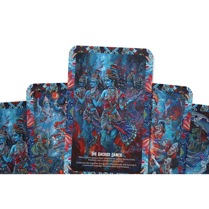 IBIZA TAROT – wholesale Tarot cards – Sacred Sisterhood Oracle: Celebrate the power of feminine connection with this 22-card deck, nurturing sisterhood and inner wisdom.2