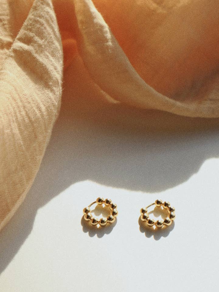 PORTO Huggie Hoop for wholesale by Goldie Jewelry