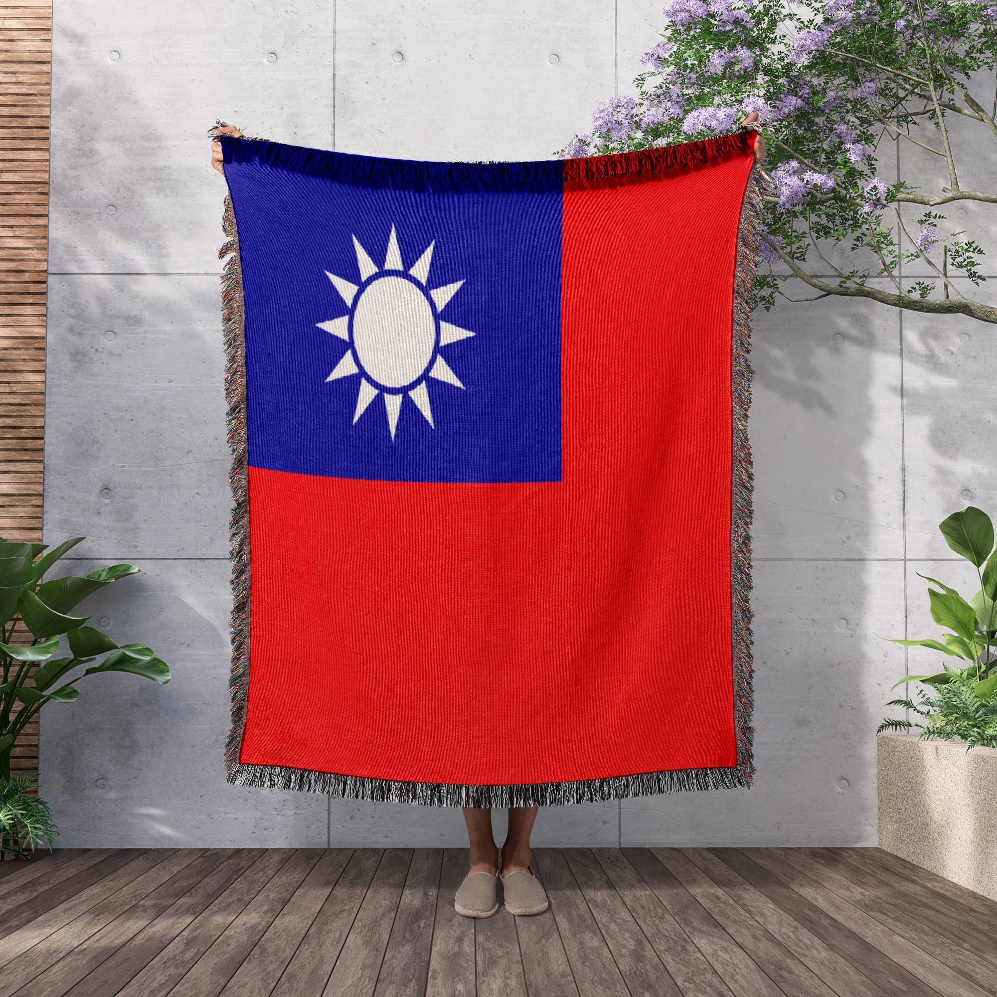 3dRose - Vendita all'ingrosso Plaid - 3dRose, Bandiera di Taiwan, Coperta2