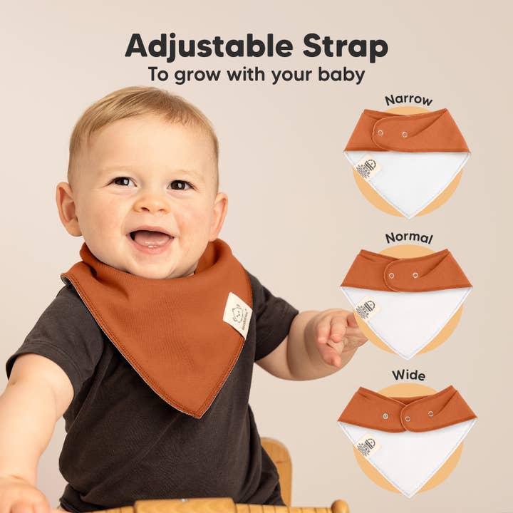 Thunder 8-pack Baby Bandana Bibs for Boys and Girls for wholesale on Faire