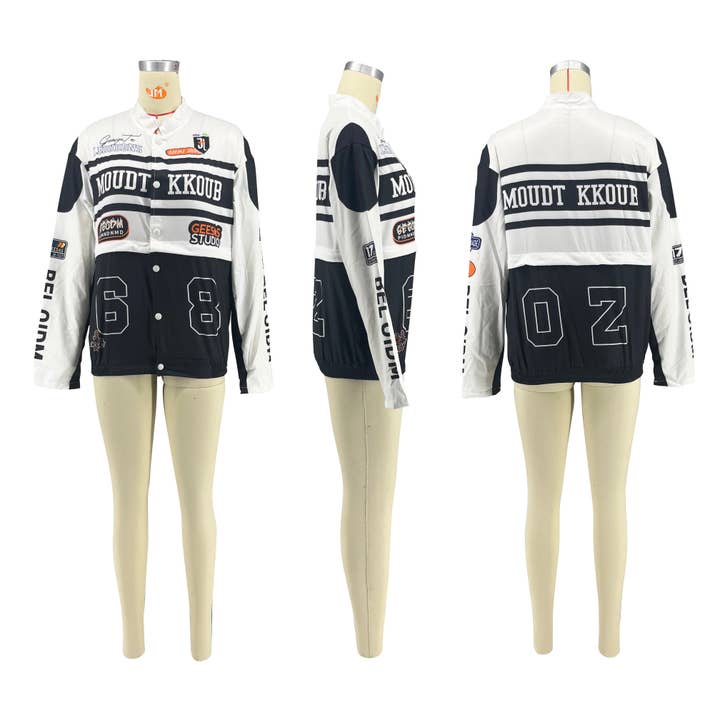 MB Fashion Wholesale - Wholesale Varsity/Baseball Jacket - Women's - MB FASHION THIN MOTO 2 IN 1 JACKET AND SKIRT 8427LY19
