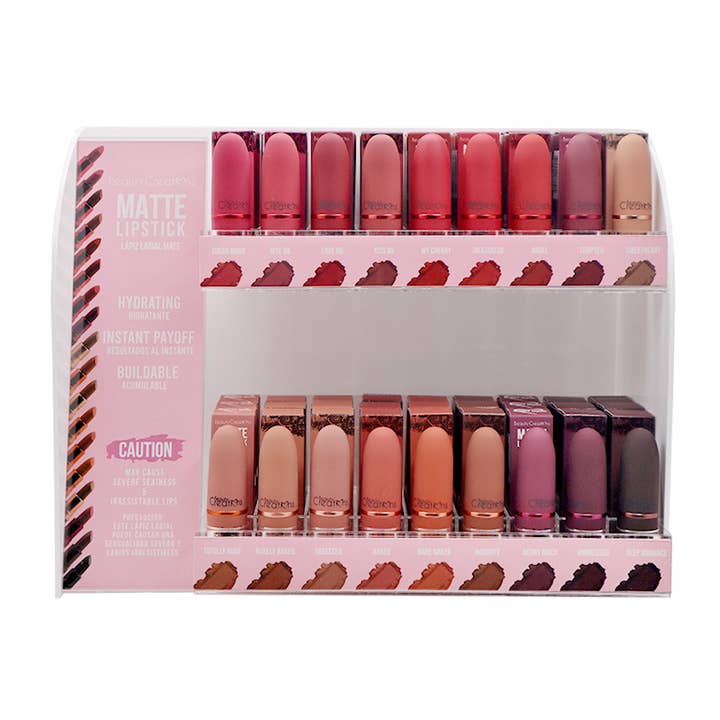 PINEAPPLE Beauty - Wholesale Lipstick - Beauty Creations DLS Matte Lipstick Display - 108