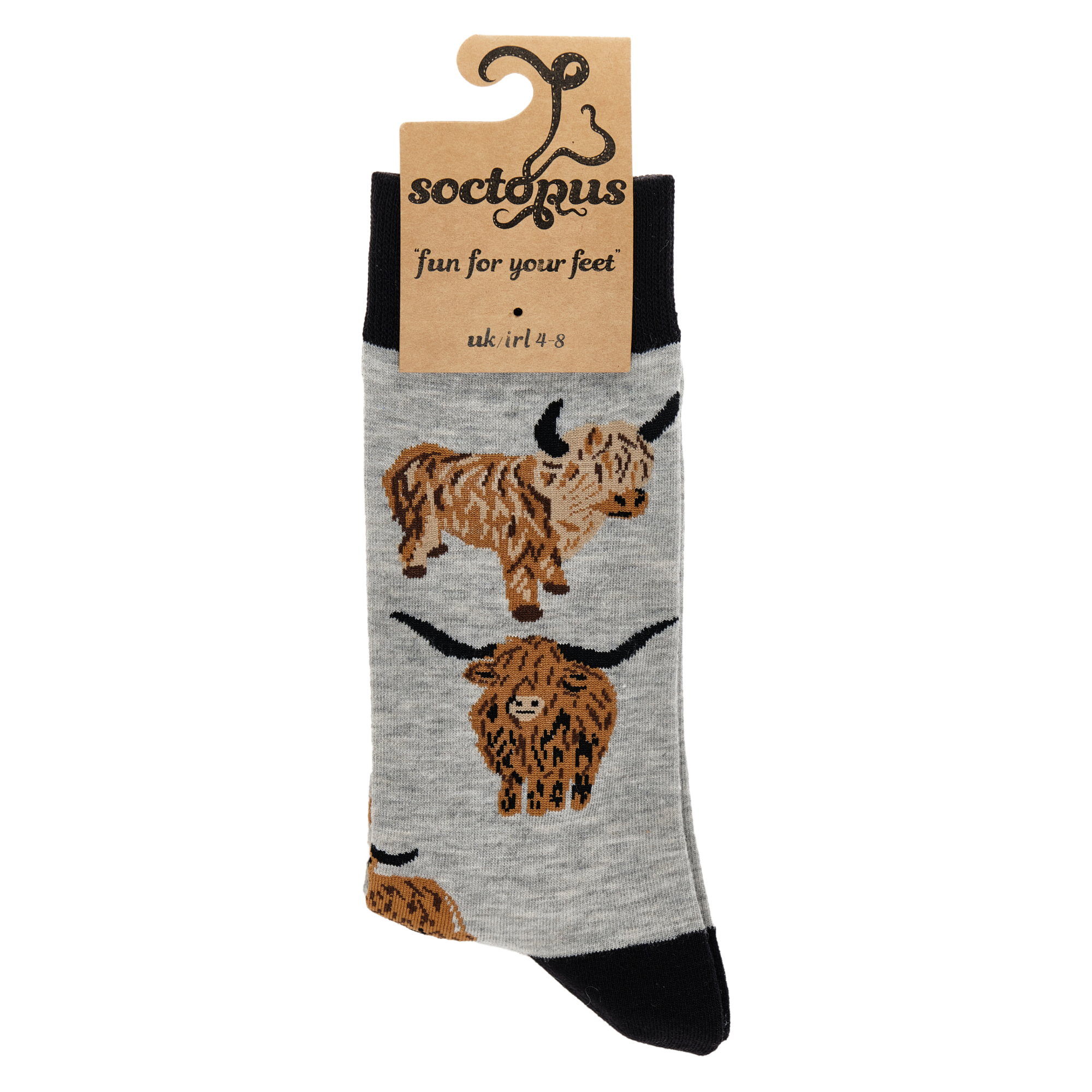 Socktopus - Wholesale Sokken - Uniseks - Highland Cow Socks - Och Aye the Moo!19