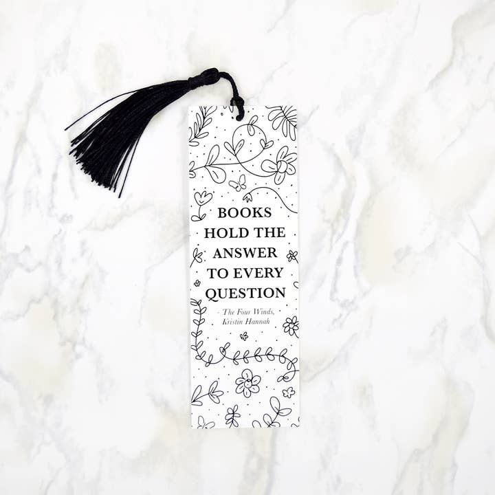 Floral Bookmark for wholesale by Kitties and Cabernet