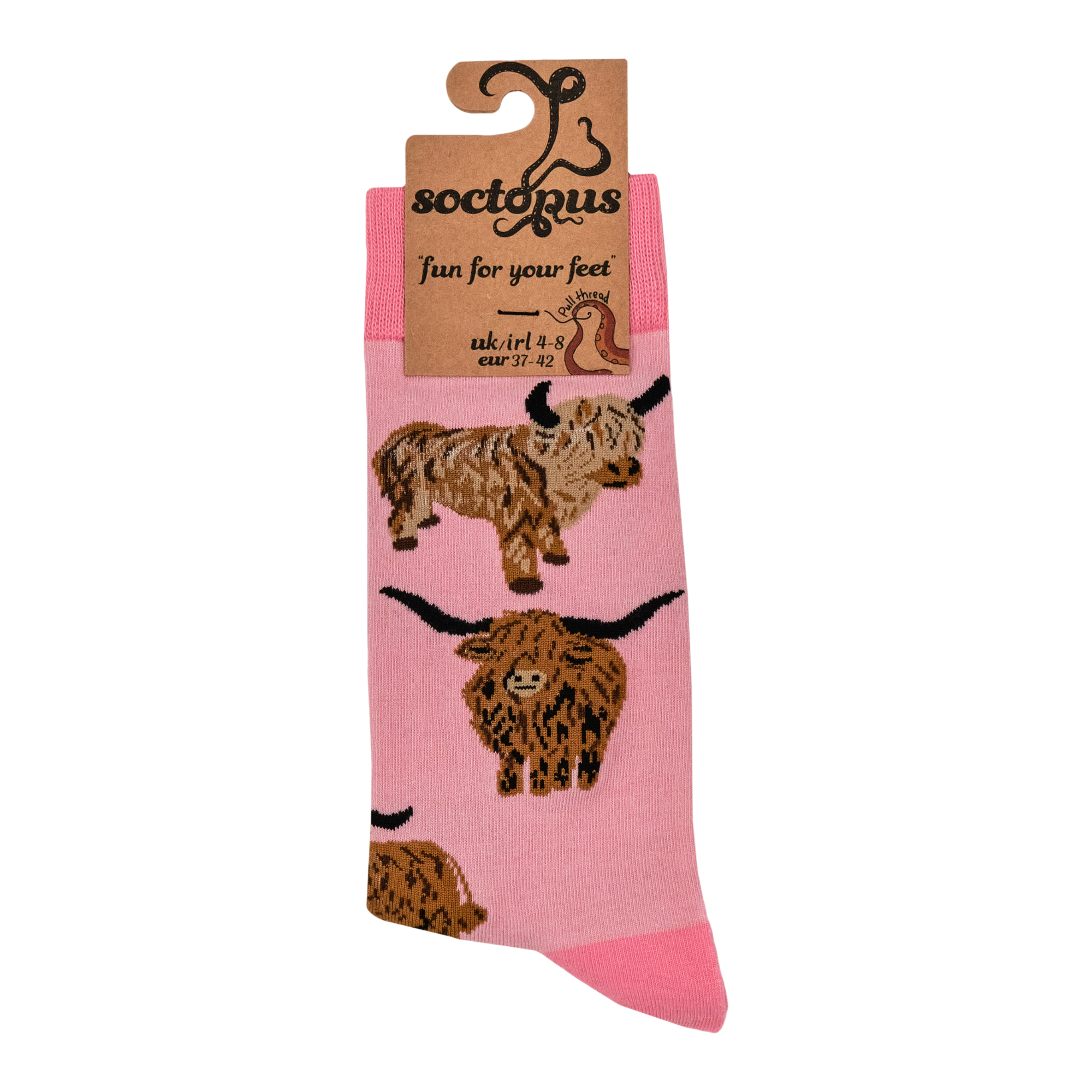 Socktopus - Wholesale Sokken - Uniseks - Highland Cow Socks - Och Aye the Moo!26