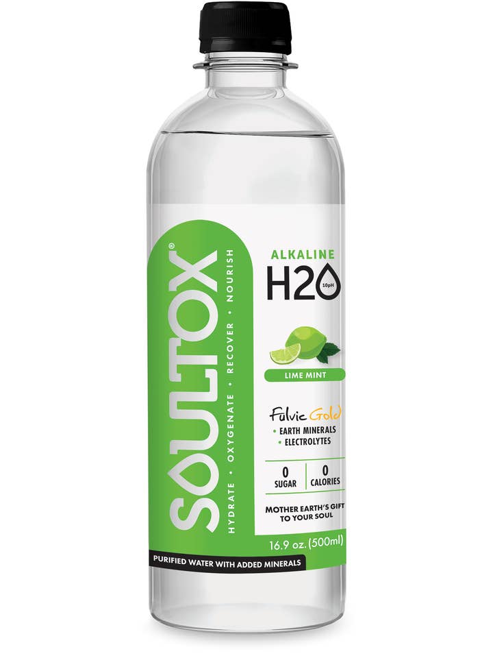 SOULTOX 10PH herstellend water voor vitamine/mineralen -limoenmunt voor wholesale door Lucky Soul