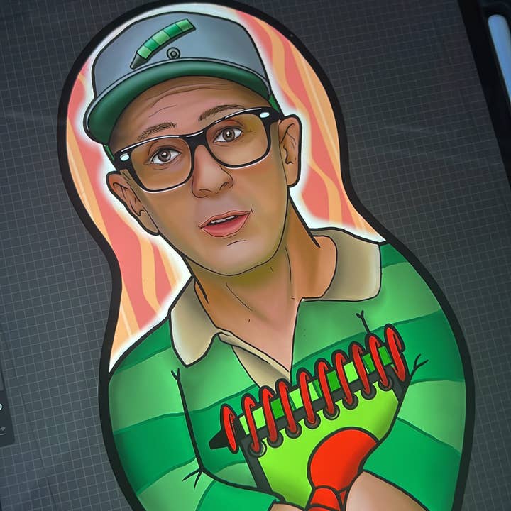 Steve Blues Clues Burns inspired Plush Doll or Ornament for wholesale by The Cuddle Cult