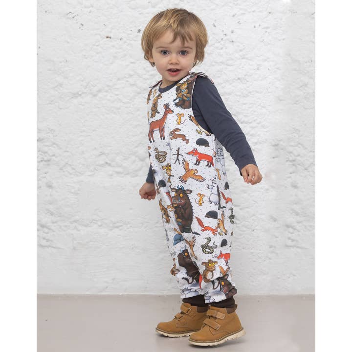 Salopette Lange Broekspijpen in Sweatshirtstof voor wholesale door ILLUSTRABIMBI