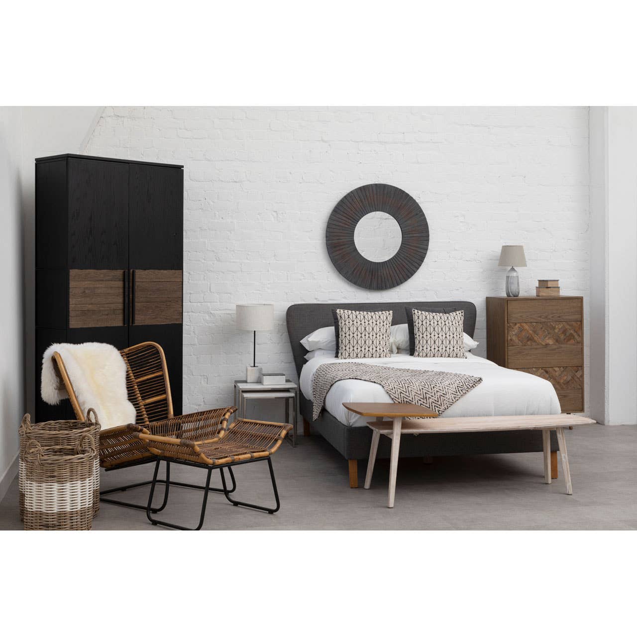 Fifty Five South – wholesale Wall mirror – Barn Antique Wood Wall Mirror2