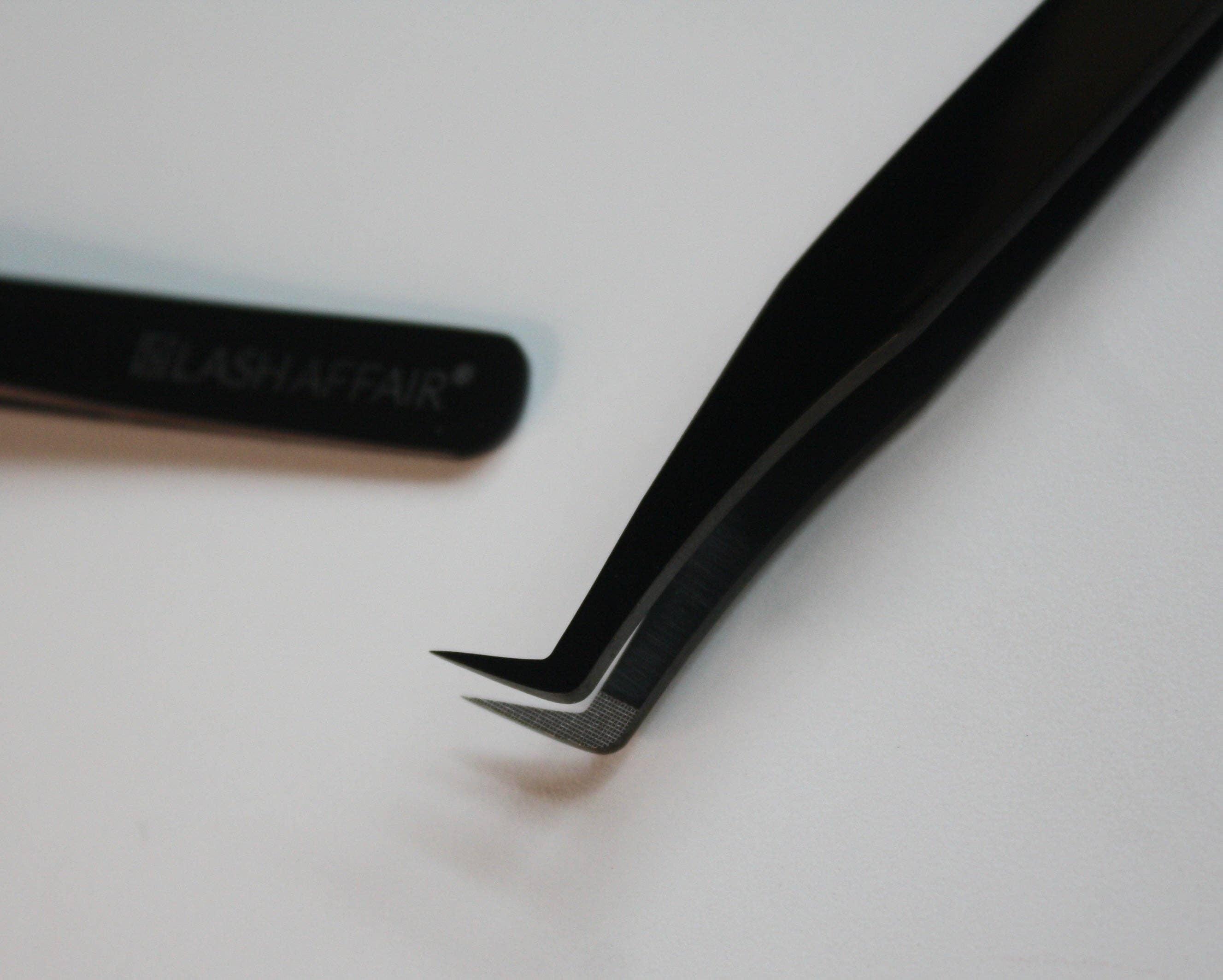 Lash Affair - Wholesale Tweezers - Booty Call | Ribbed + Matte Black2