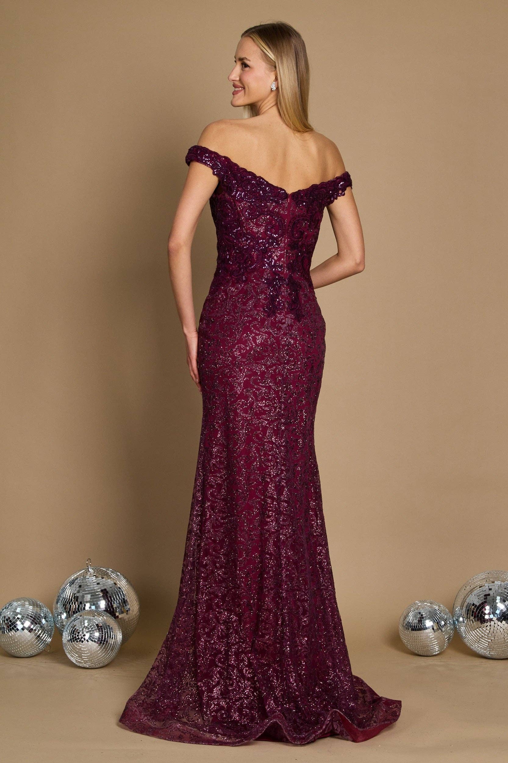 Kos Couture - Wholesale Gown - Women's - Long Mermaid Fitted Evening Dress 7