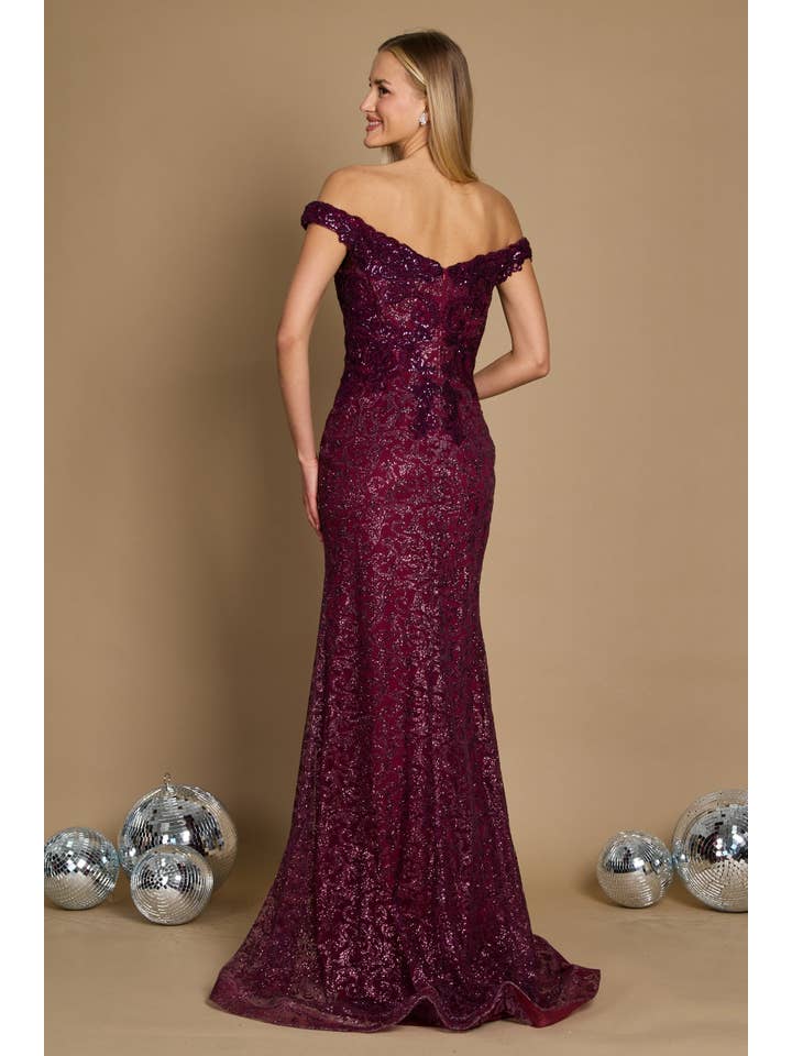 Kos Couture - Wholesale Gown - Women's - Long Mermaid Fitted Evening Dress 7