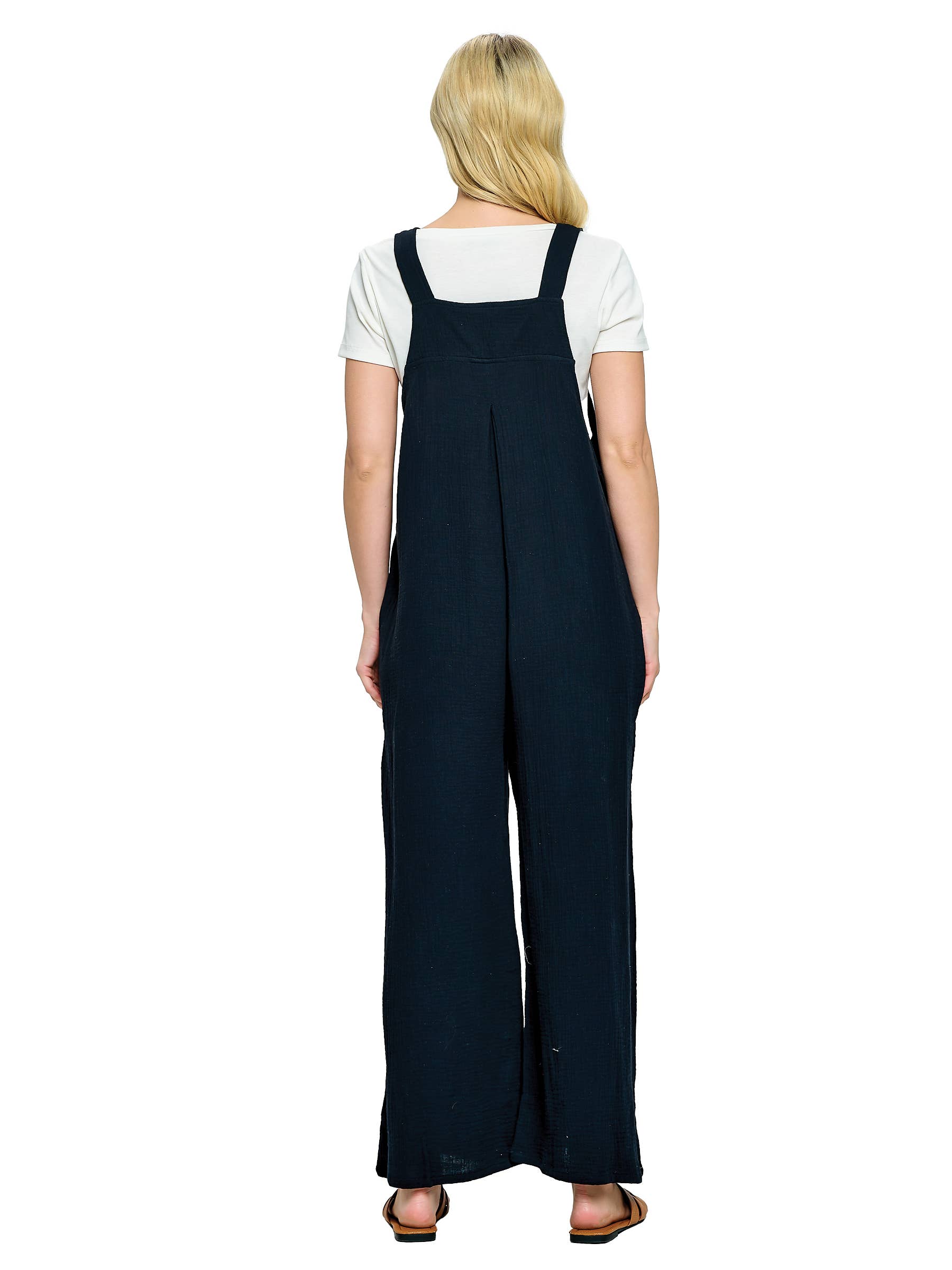 Yak & Yeti – Engroshandel Overalls - Dame – UDSALG Overordnet Boho Casual Krøllet Bomuld (Reg. $22)5