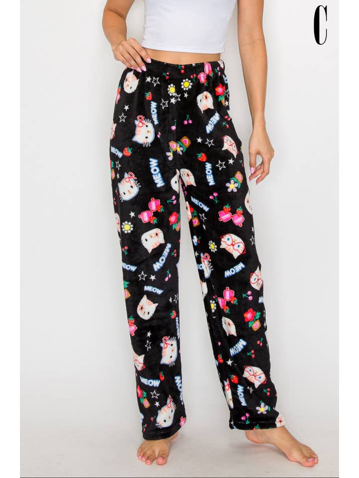 5besties inc - Wholesale Sleepwear Bottom - Women's - PLAID PAJAMA PANTS