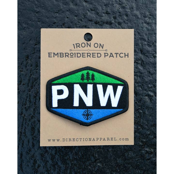Iron on patches for wholesale by Direction Apparel