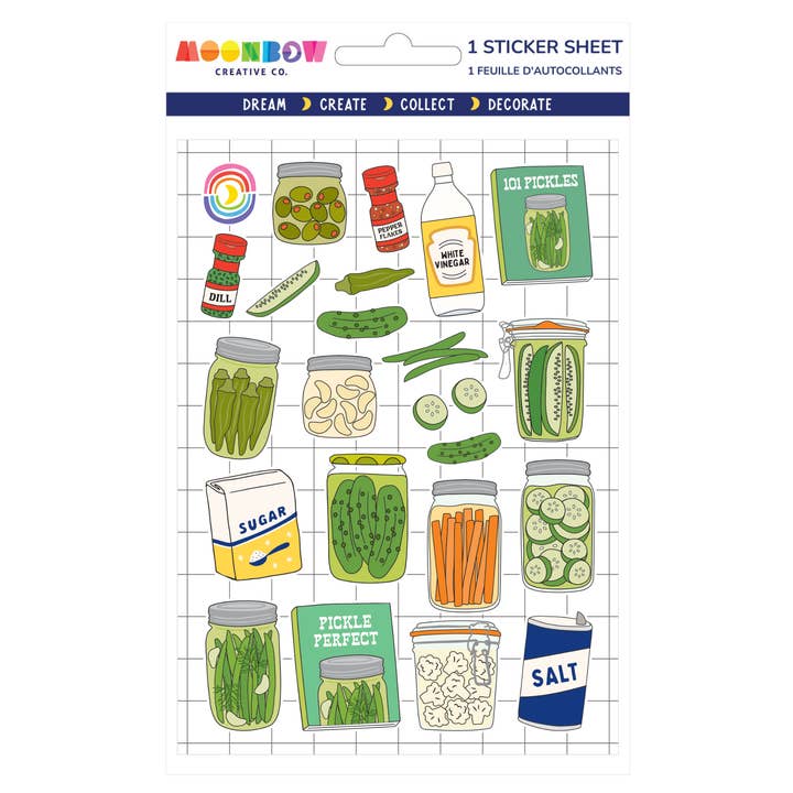 Folha de Autocolantes Brine Time Brilhante por atacado de Moonbow Creative Co.