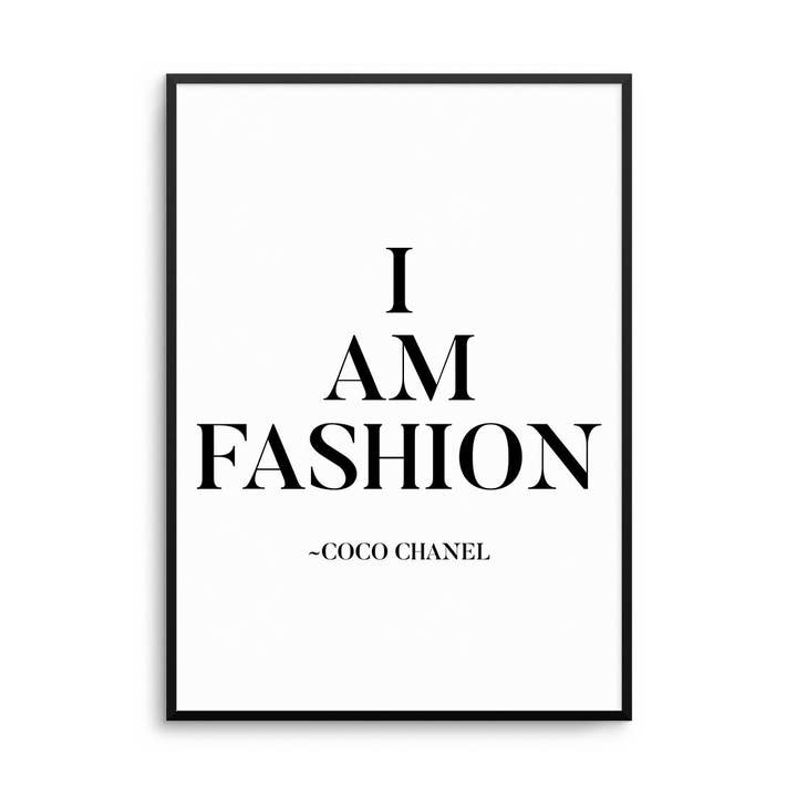 D'LUXE PRINTS - Wholesale Poster - I Am Fashion Print