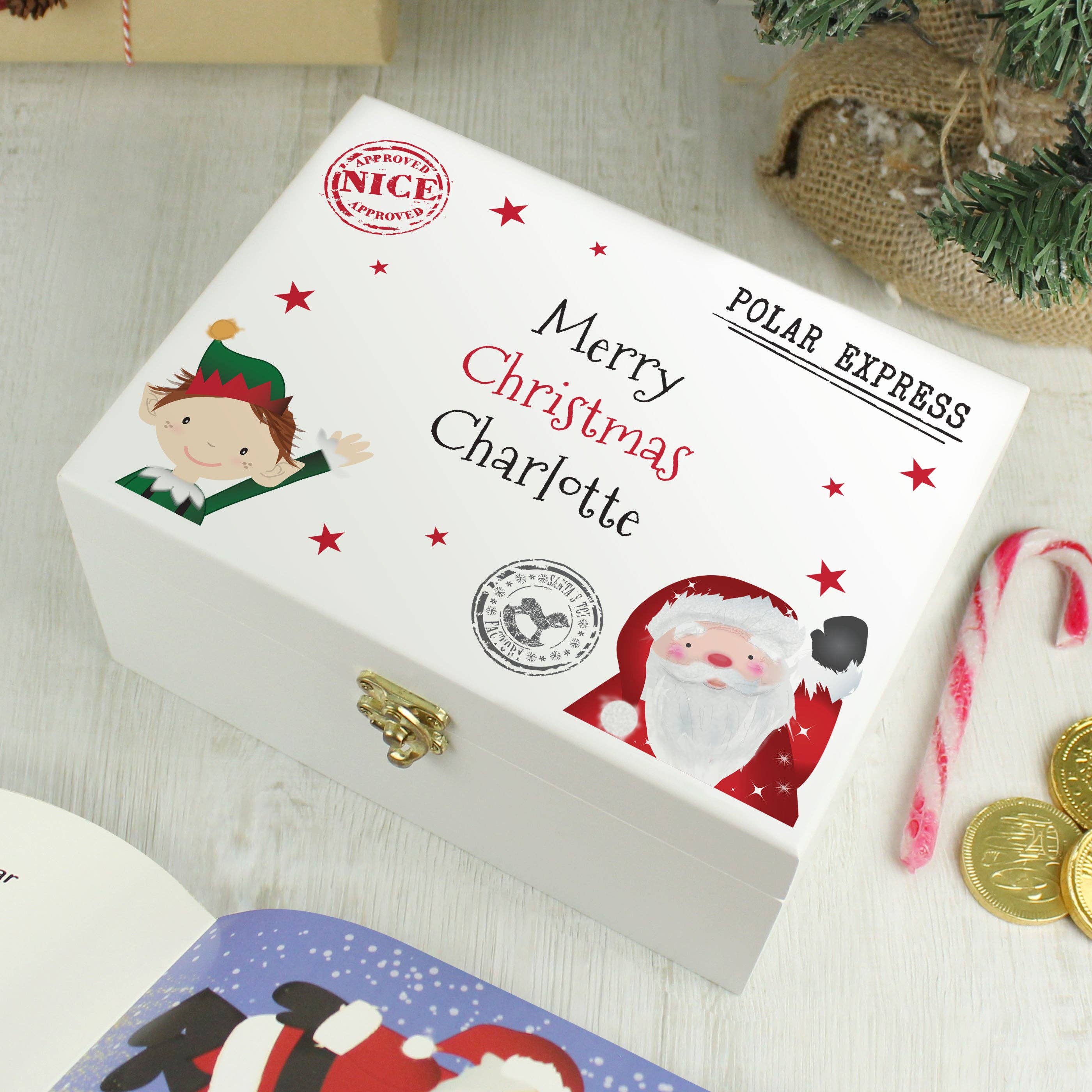 Simply Canvas Art – wholesale Christmas decoration – Personalised Small Christmas Eve Box0