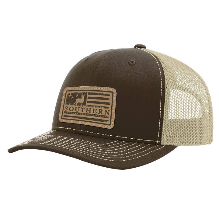 Hirsch Amerikanische Flagge Patch Trucker Hut für den Großhandel von Southern Strut