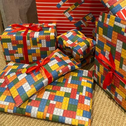 deleco – wholesale Omslagspapper – Lego-presentpapper • Återvinningsbart omslagspapper2