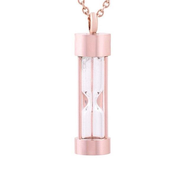 Cherished Emblems - Wholesale Pendant/Charm Necklace - Hourglass Cremation Urn Necklace