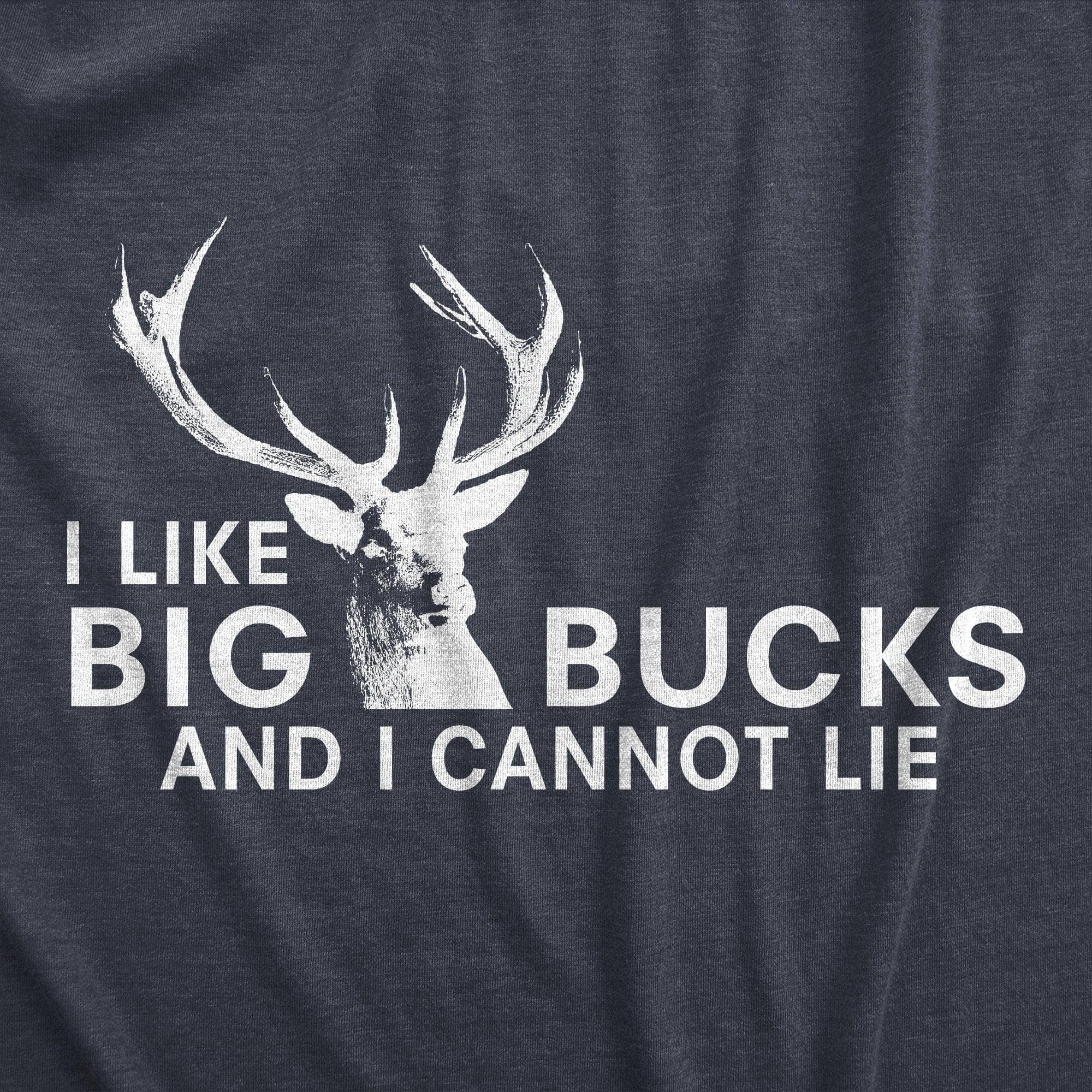 Crazy Dog T-Shirts - Wholesale Screen Printed T-Shirt - Men's - I Like Big Bucks Men's Tshirt Hunting Graphic Tee Western T13