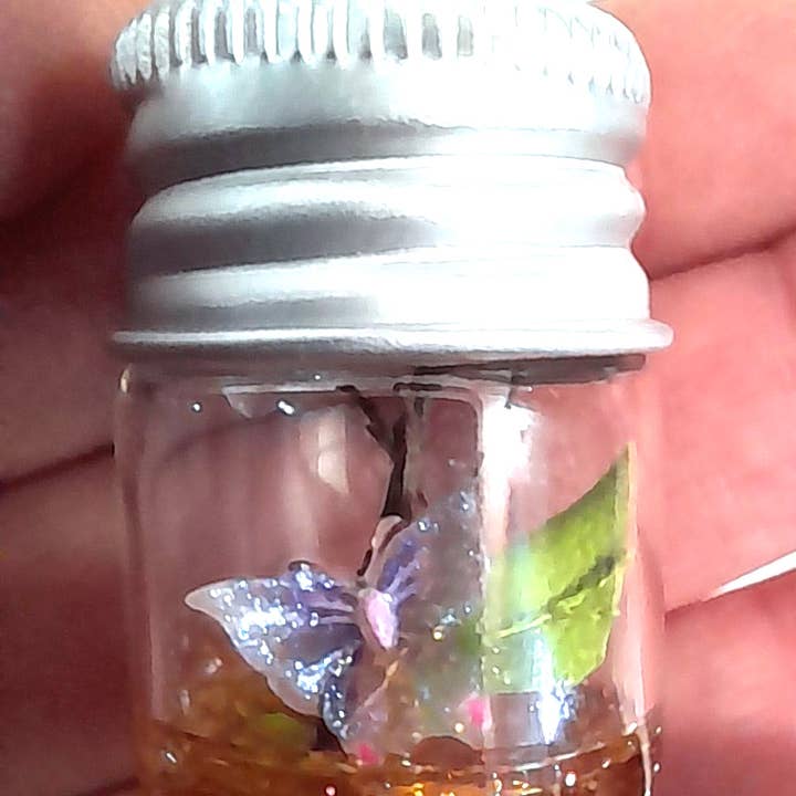 SUPERAWWWSOME - Vente Plantes artificielles - Bouteille de Spécimen de Papillon, Miniature de Maison de Poupée, cadeau nature6