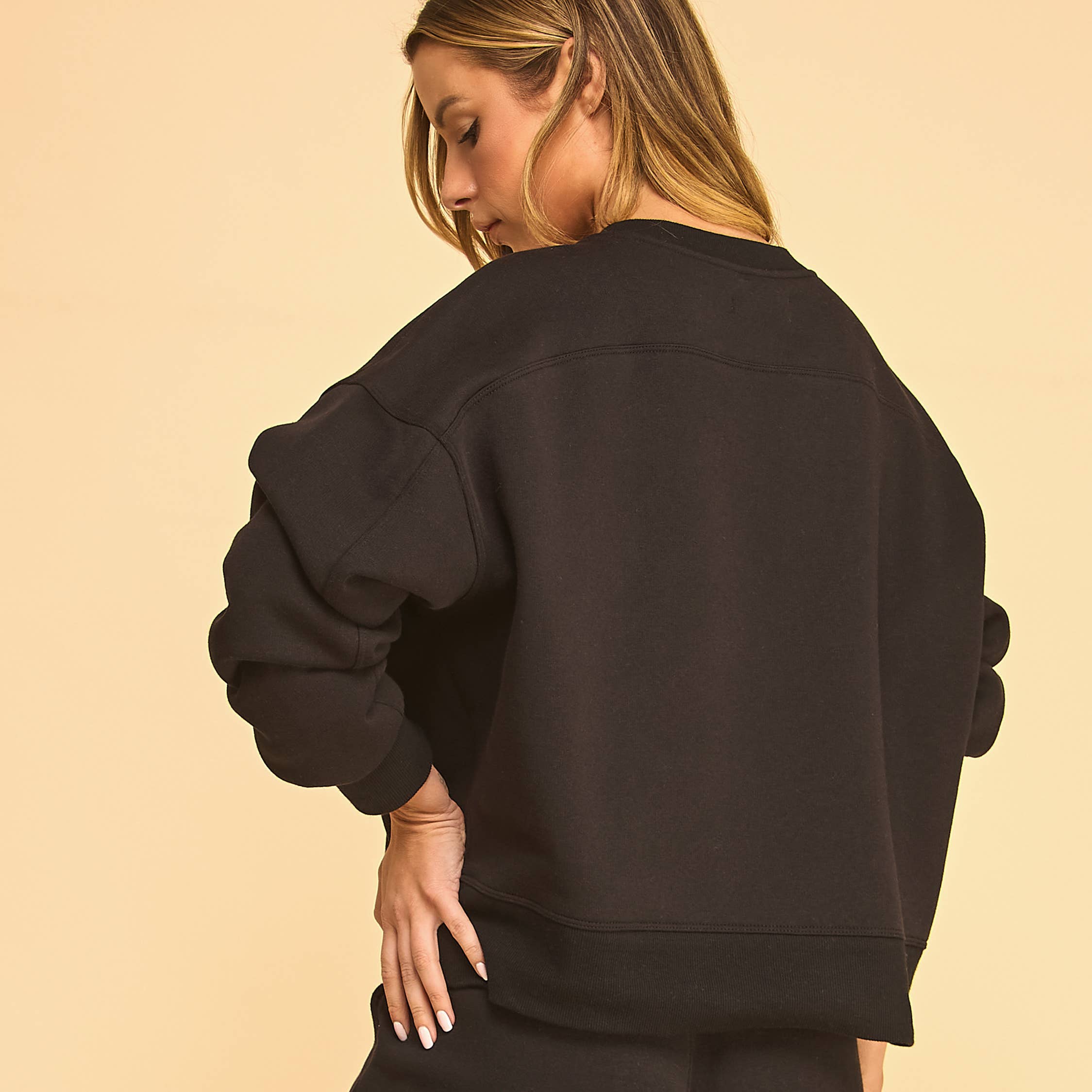 FREEZIA - Vente Sweat-shirt – femme - SWEAT-SHIRT COURT À COL ROND EN MOLLETON ULTRA DOUX-FZ000713