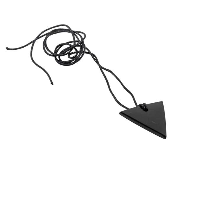 Shungite Pendant Necklace Women Triangle for wholesale by Quasar Gems USA