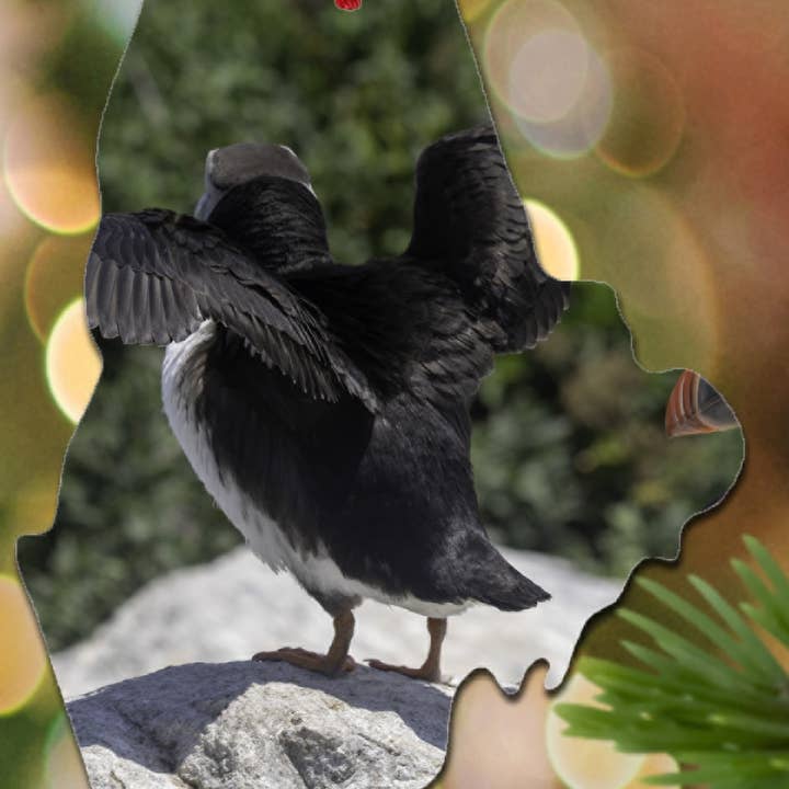 Puffin decoration | Made in Maine | Wildlife for wholesale by FlutterThatShutter