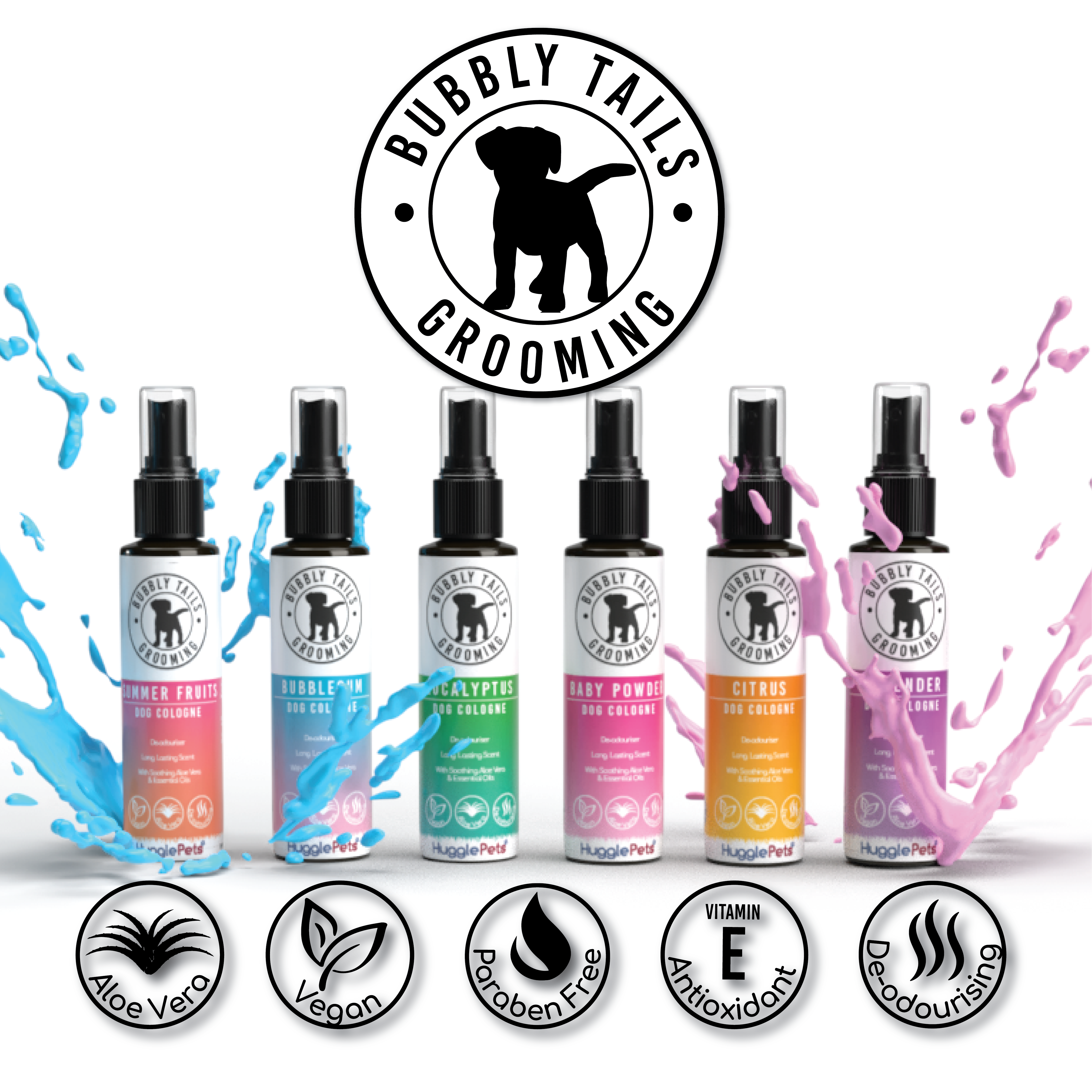 HugglePets – wholesale Pet spray – Dog – HugglePets Bubbly Tails Dog Cologne10