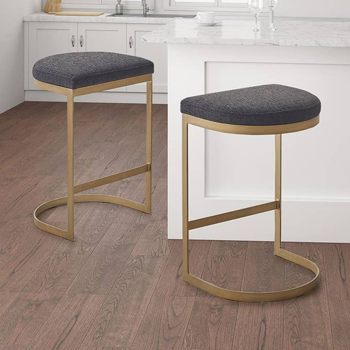 Modern Gold Base Counter Stool for wholesale by Olliix