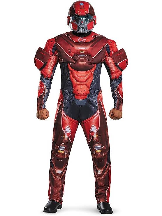 BARSUPPLY – wholesale Costume – Men's – Disguise Men's Halo Red Spartan Muscle Costume XXL