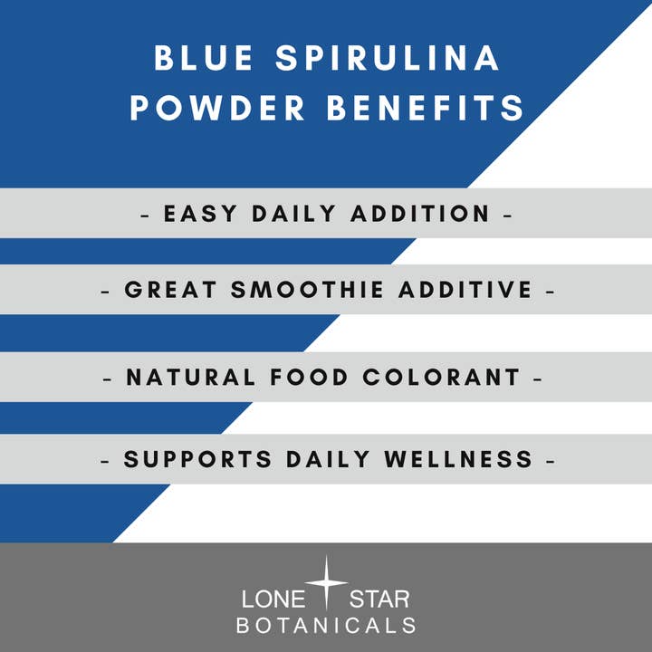Lone Star Botanicals – wholesale Protein/superfood powder – Organic Blue Spirulina Extract Powder -- 1.06 oz