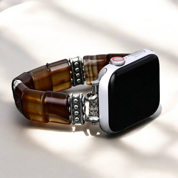 Cape Diablo - Venta al por mayor Correas de reloj - Unisex - Correa elástica para Apple Watch de ágata de duna etérea3