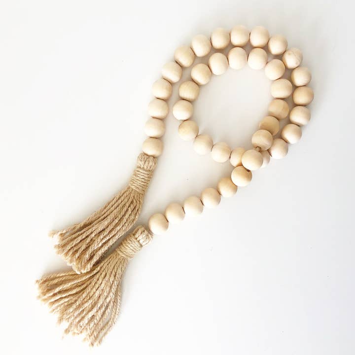 Foundations Decor - Wholesale Bunting/Garland - Wood Bead Garlands - classic colors and shapes
