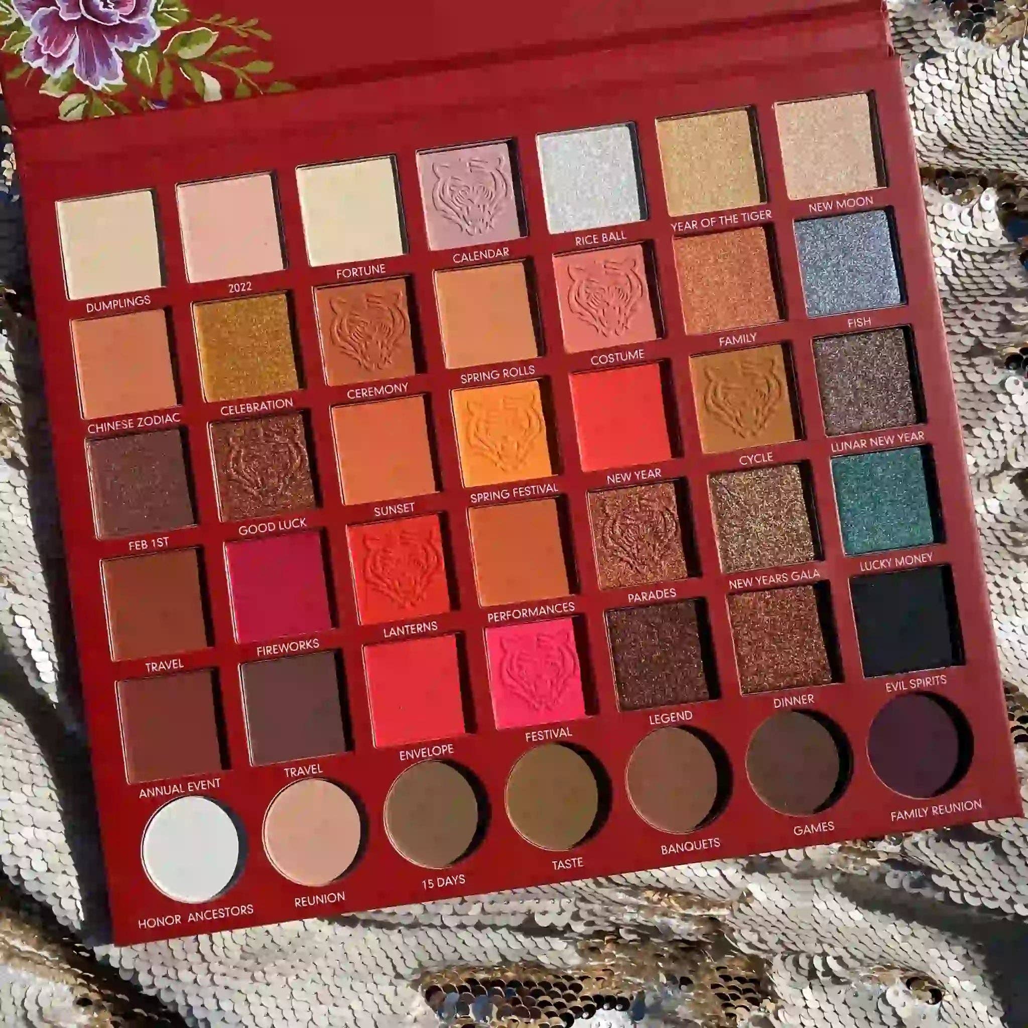 Efon International Corp. – Großhandel Lidschattenpalette – Tiger Eyes - 42 Farbduo-Finish Lidschatten-Make-up-Palette9