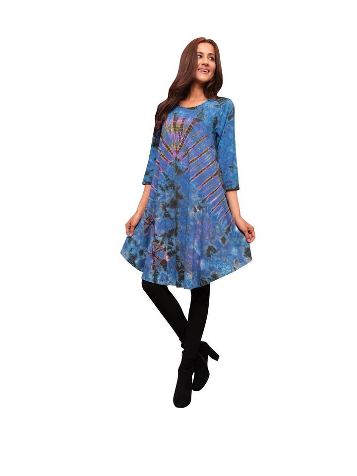 Sacred Threads - Wholesale Dress - Women's - Colorful Spandex Dress