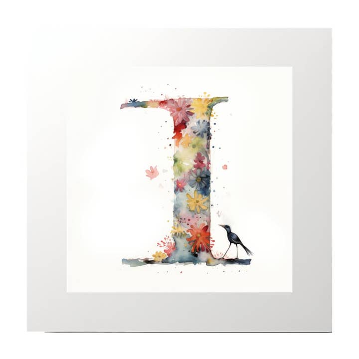 Impression artistique Alphabet Aquarelle I pour la vente par Artificial Ink