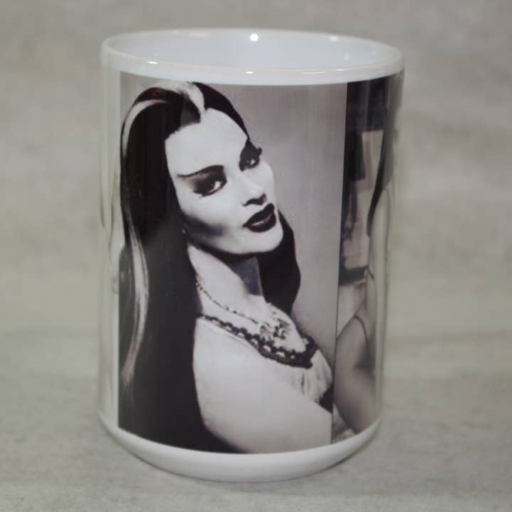 Raven Design - Wholesale Coffee Mug - Yvonne De Carlo-Lily Munster Sexy //15oz. Ceramic Coffee Mug3
