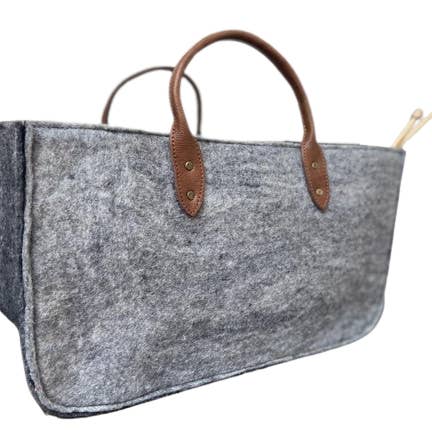Fibres of Life - Wool & Felt - Wholesale Tote Bag - Women's - The Grab-&-Go Carry All | Felt Wool Tote Bag | Soft Yarn Bag32