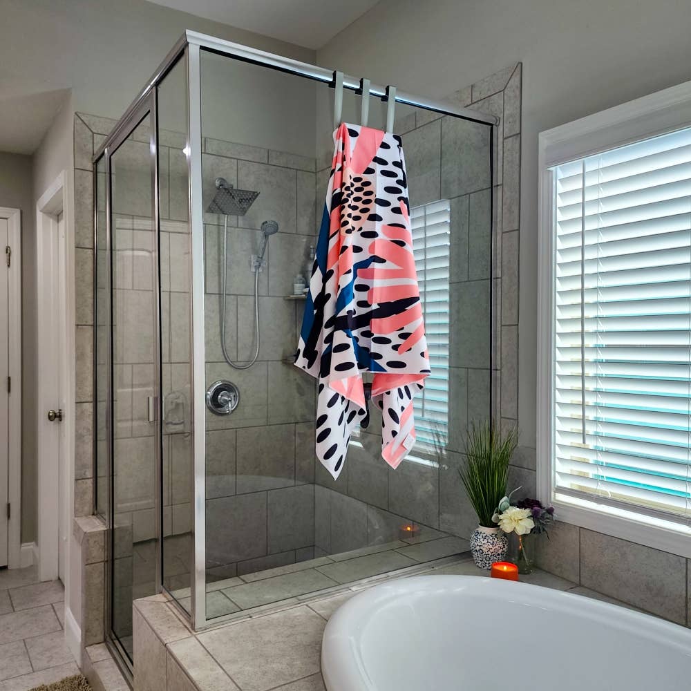 Buzzee - Wholesale Beach Towel - Double Sided Beach Towel-Sand Resistant- Quick Dry- Coral2