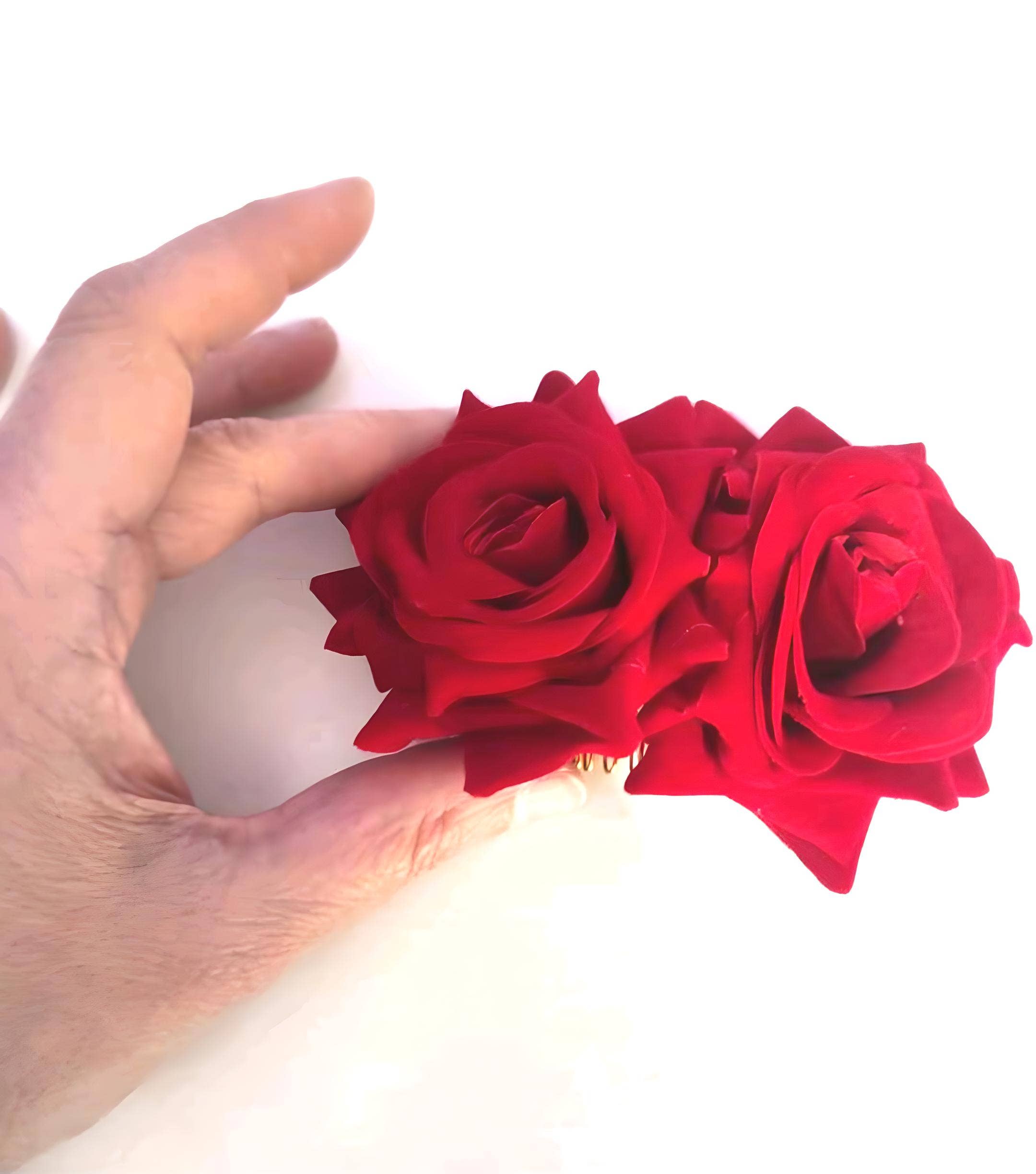 Wild & Free - Vendita all'ingrosso Forcine per capelli - Bella peineta sevillana in stile flamenco con rose2