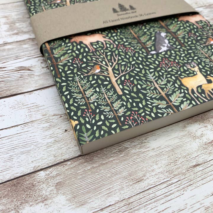 Samantha Hall Designs – wholesale Notebook – Animals of the Forest A5 Notebook2