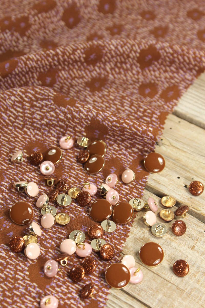 Eglantine et Zoé – wholesale Fabric – Punti Caramel Viscose Poplin Fabric8