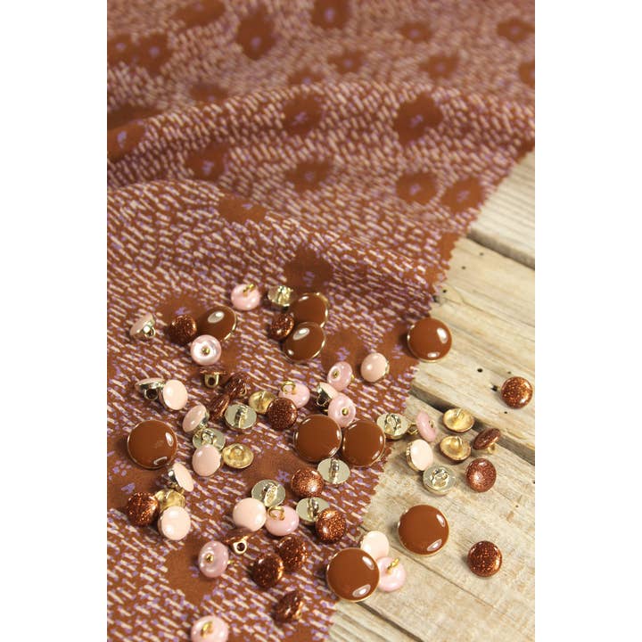 Eglantine et Zoé – wholesale Fabric – Punti Caramel Viscose Poplin Fabric8